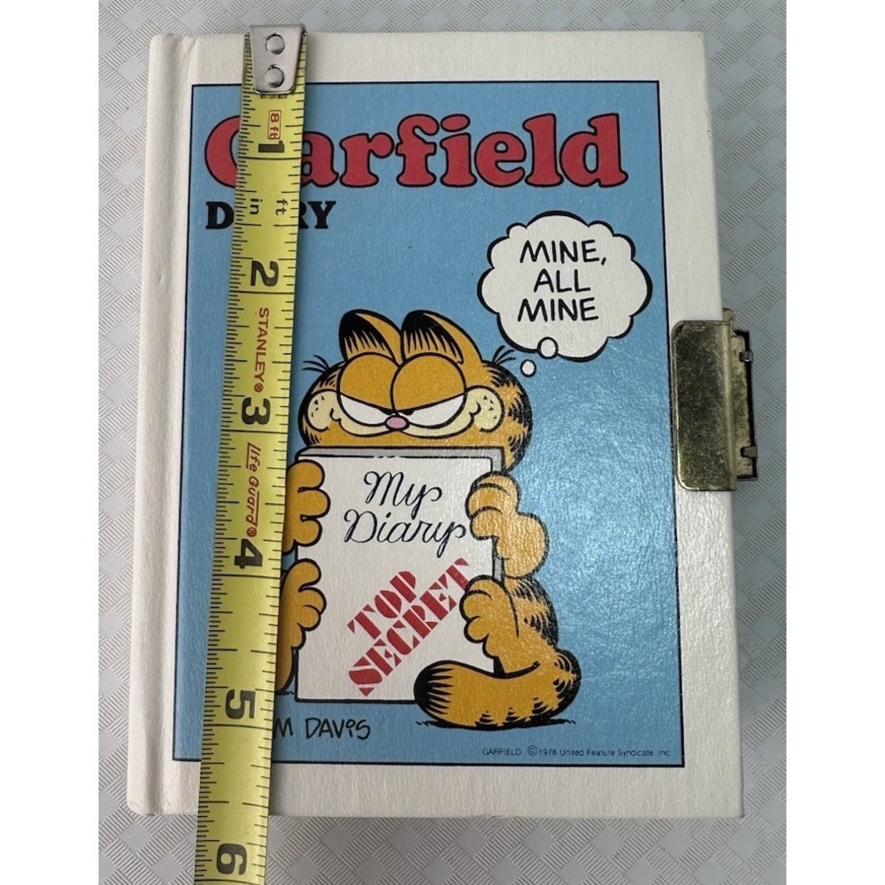 VTG 1978 Garfield Diary Locking Journal Jim Davis United Feature Syndicate - Picture 8 of 9